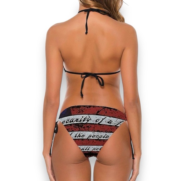2nd Amendment Vintage Flag Bikini - Picture 4 of 5